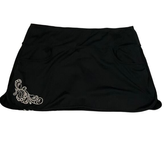 Athleta Black Tennis/Pickleball Chase Athletic Skort - Size 2X - Picture 1 of 10